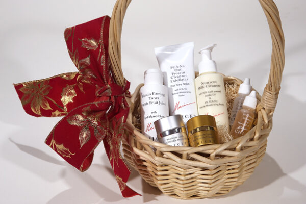 holiday gift basket for dry skin
